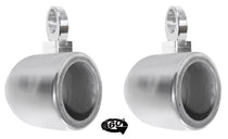 MAC65S Polished 6.5" Tower Speaker Pods 2-Pack + MAC360C Swivel Clamps Bundle
