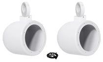 MAC65W White 6.5" Tower Speaker Pods 2-Pack + MAC360W Swivel Clamps Bundle