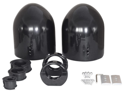 MAC80B Black 7.7" Tower Speaker Pods 2-Pack + MAC360B Swivel Clamps Bundle