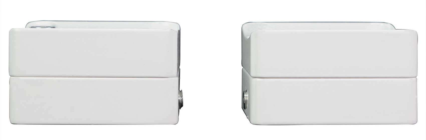 MAC80W White 7.7" Tower Speaker Pods 2-Pack + MAC360W Swivel Clamps Bundle