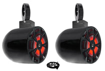 MAC65B Black 6.5" Tower Speaker Pods 2-Pack + RKL65MBW LED Speakers Bundle