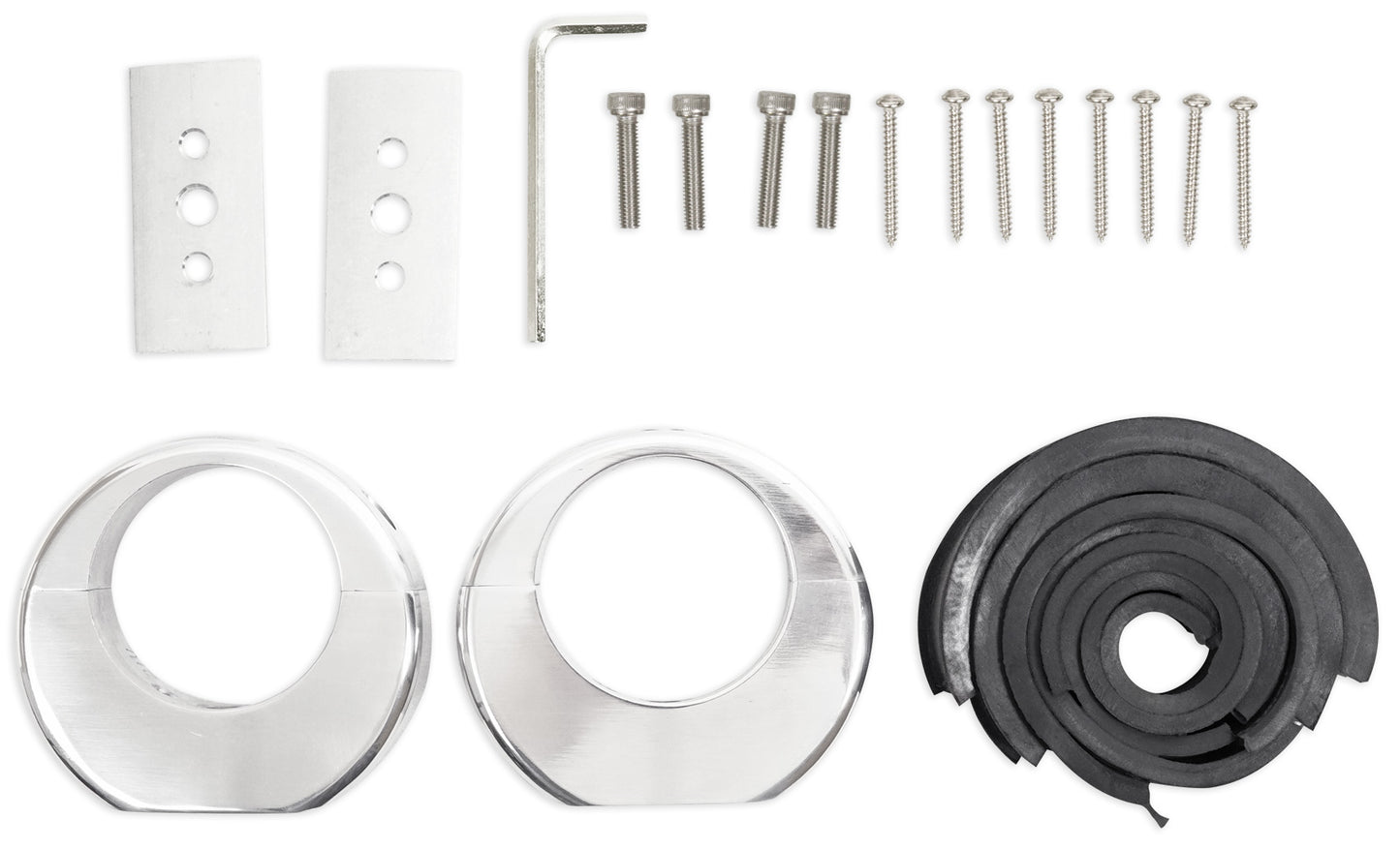 MAC69S Polished 6x9" Tower Speaker Pods 2-Pack + MAC360C Swivel Clamps Bundle