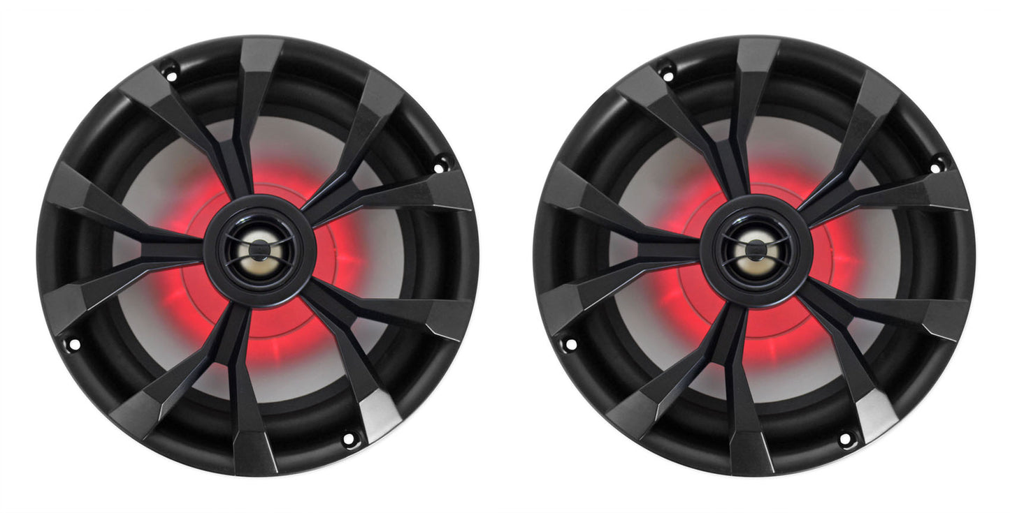 MAC80B Black 7.7" Tower Speaker Pods 2-Pack + MAC360B Swivel Clamps Bundle