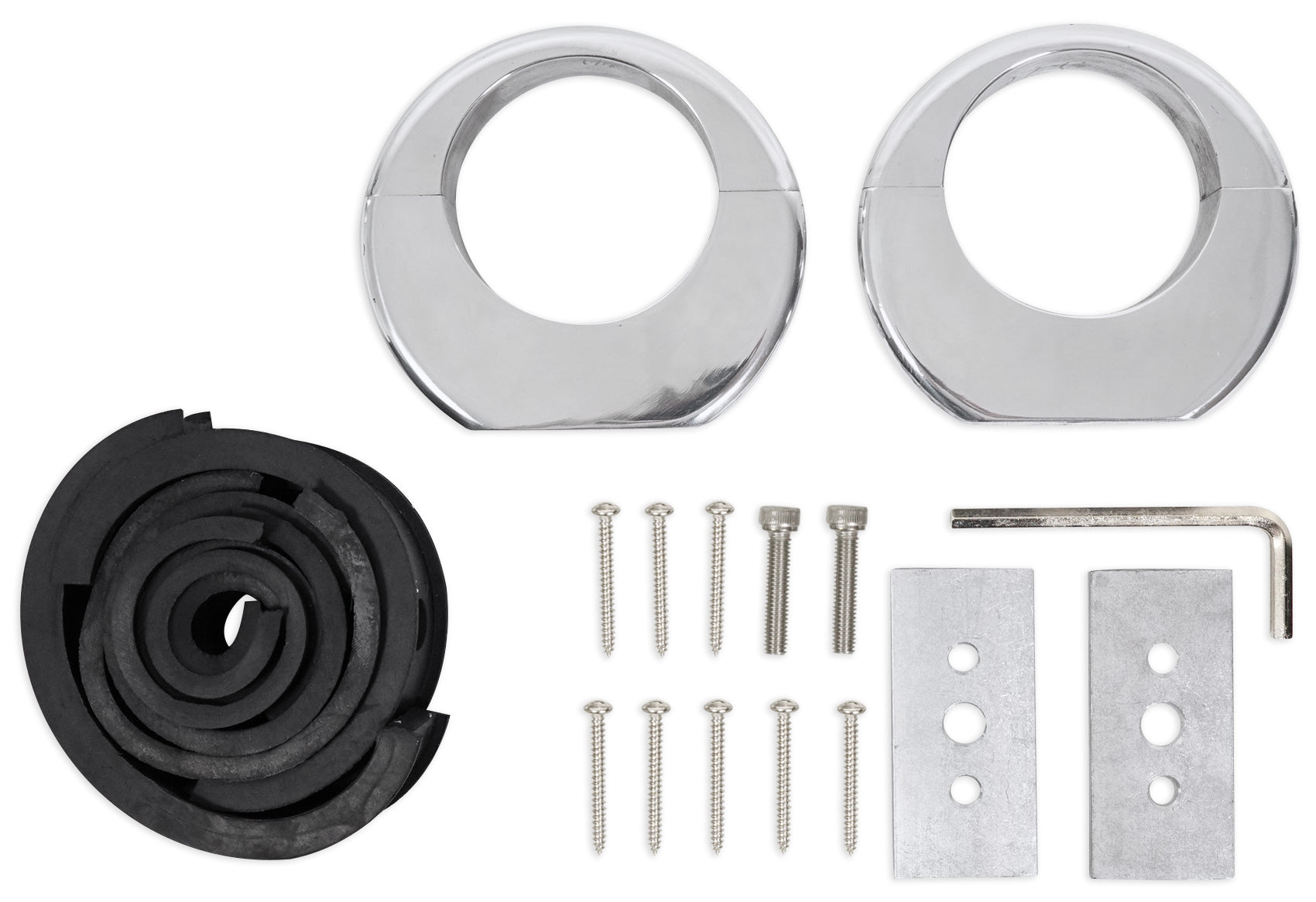 MAC80S Polished 7.7" Tower Speaker Pods 2-Pack + MAC360C Swivel Clamps Bundle