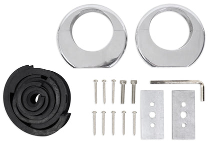 MAC80S Polished 7.7" Tower Speaker Pods 2-Pack + MAC360C Swivel Clamps Bundle