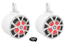MAC80W White 7.7" Tower Speaker Pods 2-Pack + MAC360W Swivel Clamps Bundle