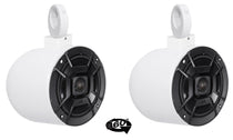 MAC65W White 6.5" Wakeboard Tower Pods 2-Pack + MAC360W Swivel Clamps Bundle