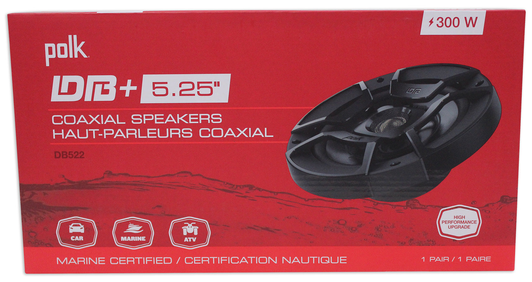 MAC525B 5.25" Black Wakeboard Pods 2-Pack + 360° Swivel Clamps Bundle