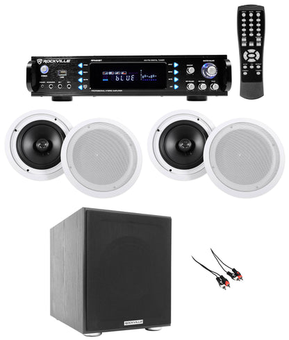 RPA60BT 4-Pack + HC85 White In-Ceiling Speakers Bundle