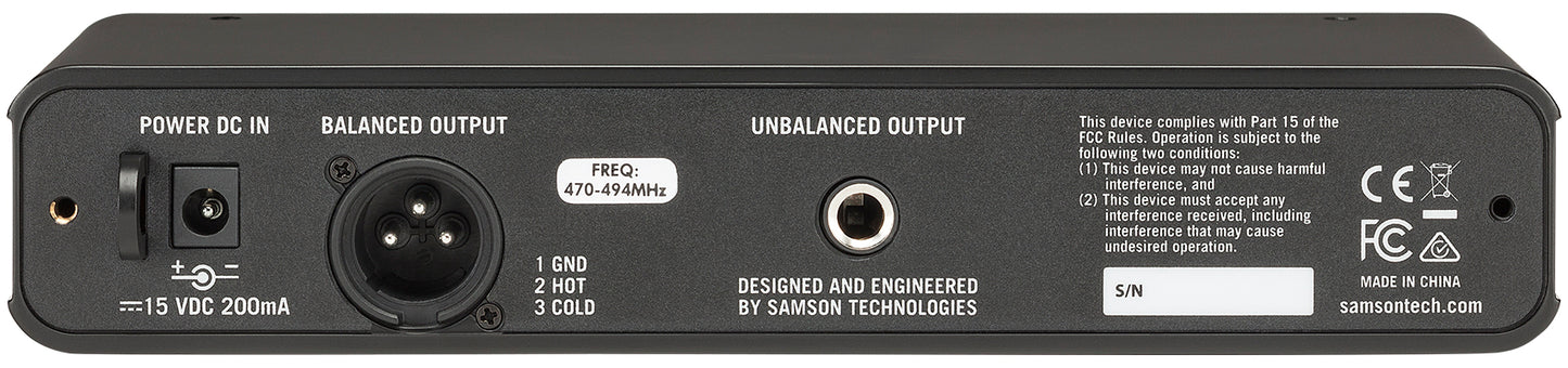 Samson Airline 88 Wireless Headset Mic+8" Bluetooth Speaker 4 Yoga/Spin/Pilates