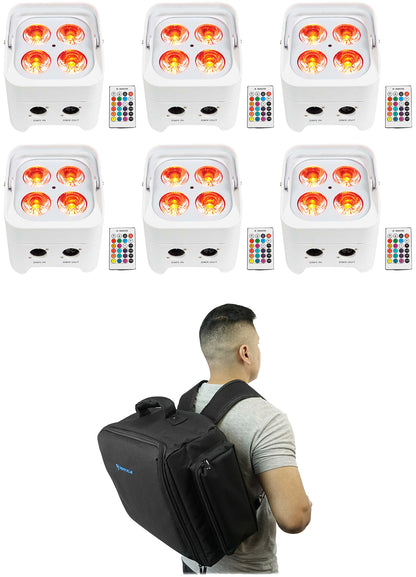 BEST PAR 50 White 6-Pack + RLBP6 Backpack Bundle