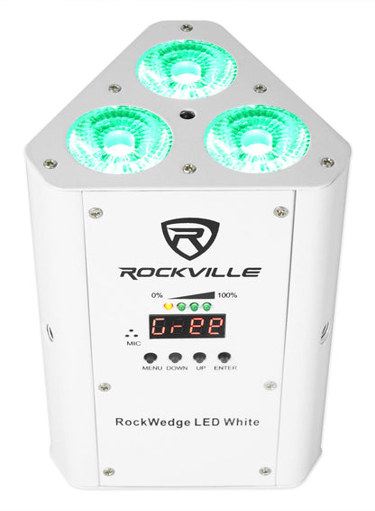RockWedge LED White 8-Pack + RLBP8 Backpack Bundle