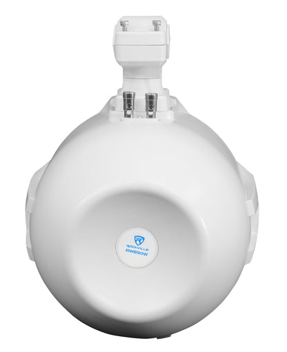 RWB90W White + RWBC80 8" Covers Bundle