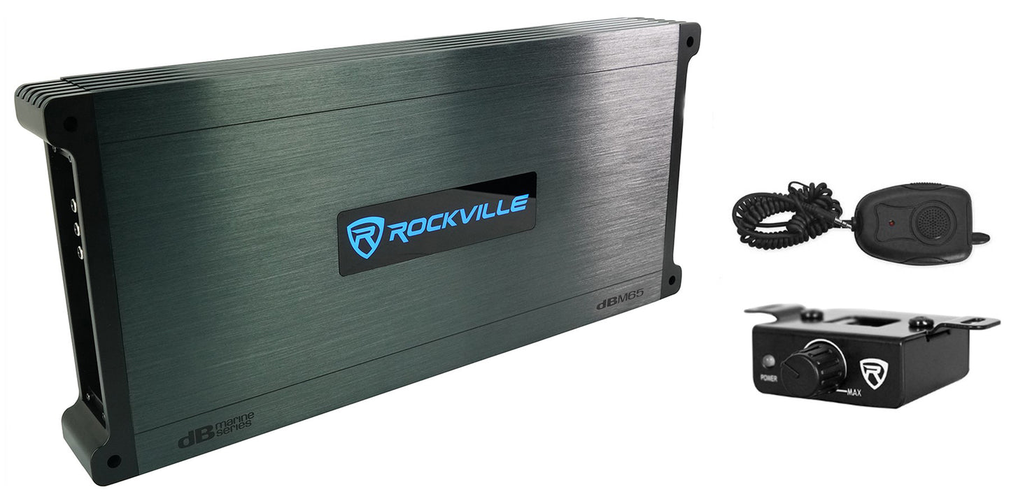 RWB90 White 6-Pack + DBM65 Marine Amplifier Bundle