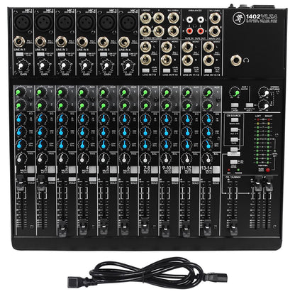Mackie 1402VLZ4 14-channel Analog Mixer w/ 6 ONYX Preamps+Dual Wireless UHF Mics