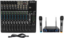 Mackie 1402VLZ4 14-channel Analog Mixer w/ 6 ONYX Preamps+Dual Wireless UHF Mics