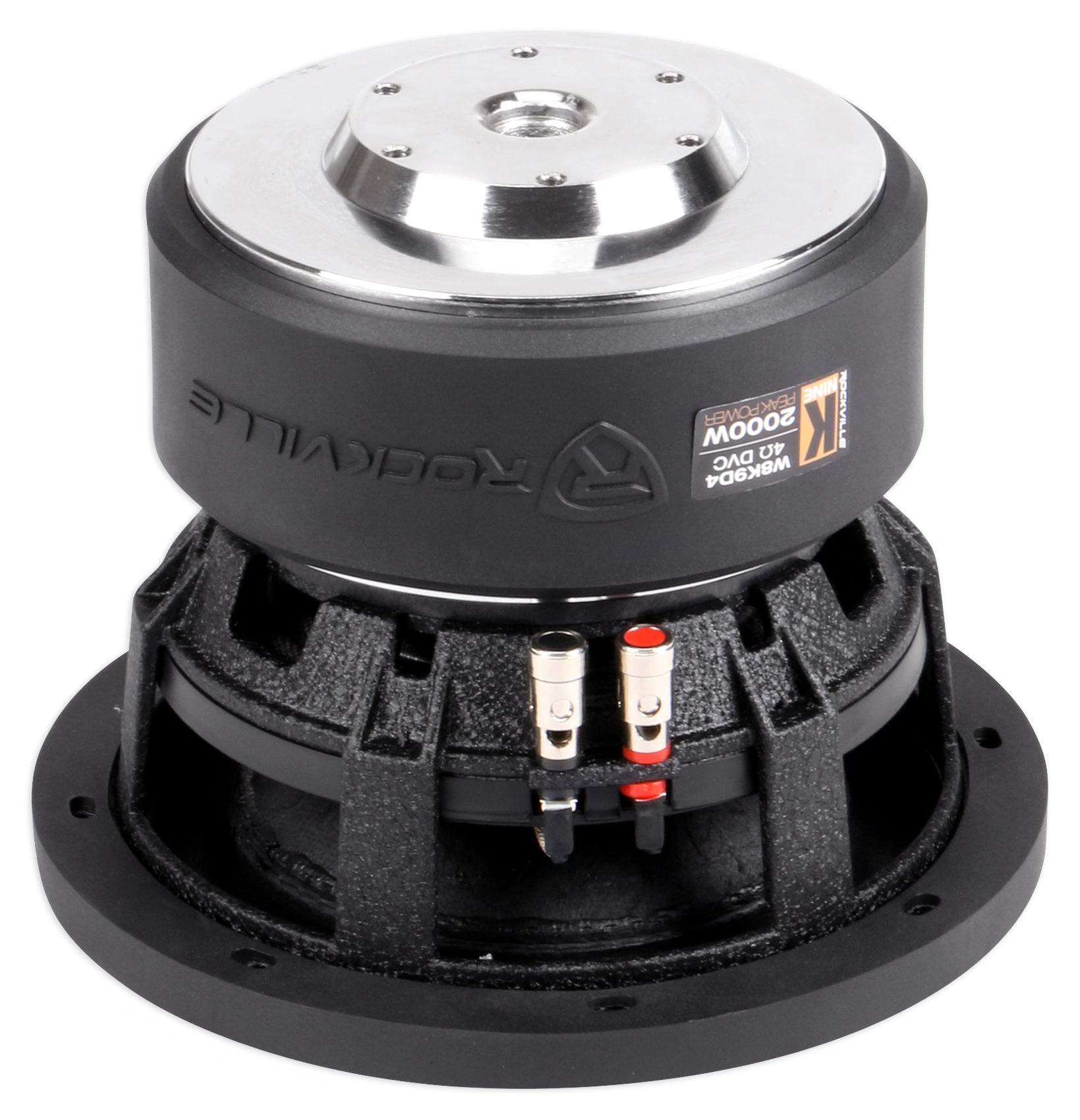 W8K9 8" Dual 4-Ohm Subwoofers 2-Pack + Dual 8" Ford F-150 Super Crew Box Bundle