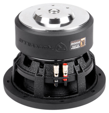 W8K9 8" Dual 4-Ohm Subwoofers 2-Pack + Dual 8" Ford F-150 Super Crew Box Bundle