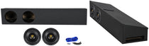 W8K9 8" Dual 2-Ohm Subwoofers 2-Pack + Dual 8" Ford F-150 Super Crew Box Bundle