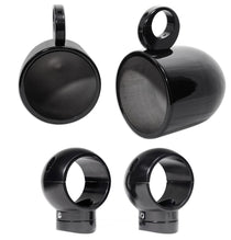 MAC90B 8" Black Speaker Pods + MacSwivelB 360° Clamp Bundle