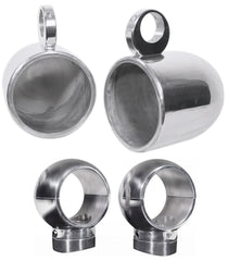 MAC90S 8" Silver Speaker Pods + MacSwivelS 360° Clamp Bundle