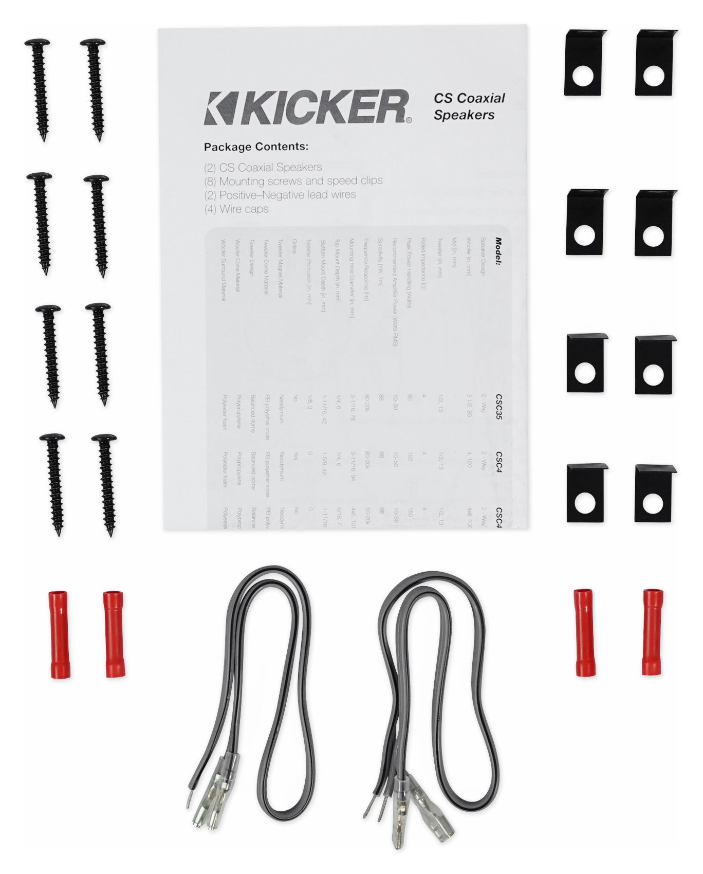 Kicker 6x8" Front+Rear Speaker Replacement For 1999-2010 Ford F-250/350/450/550