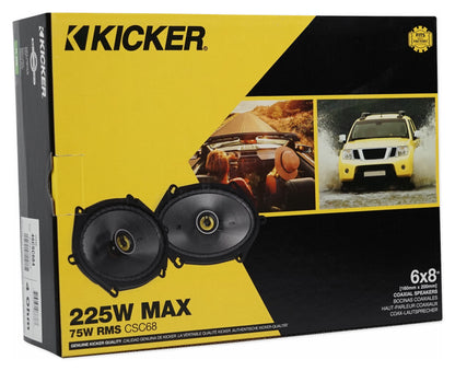 Kicker 6x8" Front+Rear Speaker Replacement For 1999-2010 Ford F-250/350/450/550