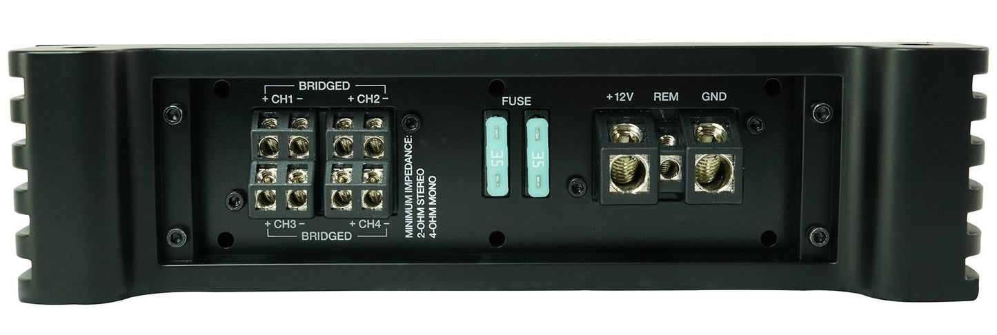 WB65KLED Black 4-Pack + DBM45 Marine Amplifier Bundle