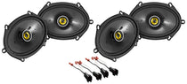 Kicker 6x8" Front+Rear Speaker Replacement For 1999-2010 Ford F-250/350/450/550