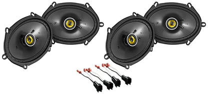 Kicker 6x8" Front+Rear Speaker Replacement For 1999-2010 Ford F-250/350/450/550