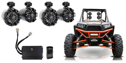 WB65 Black 2-Pair 4-Pack + NA2-320.4 Amplifier Bundle