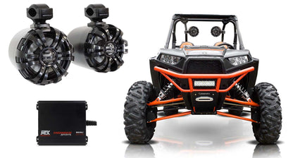 WB65 Black 2-Pack + MUD100.2 Amplifier Bundle