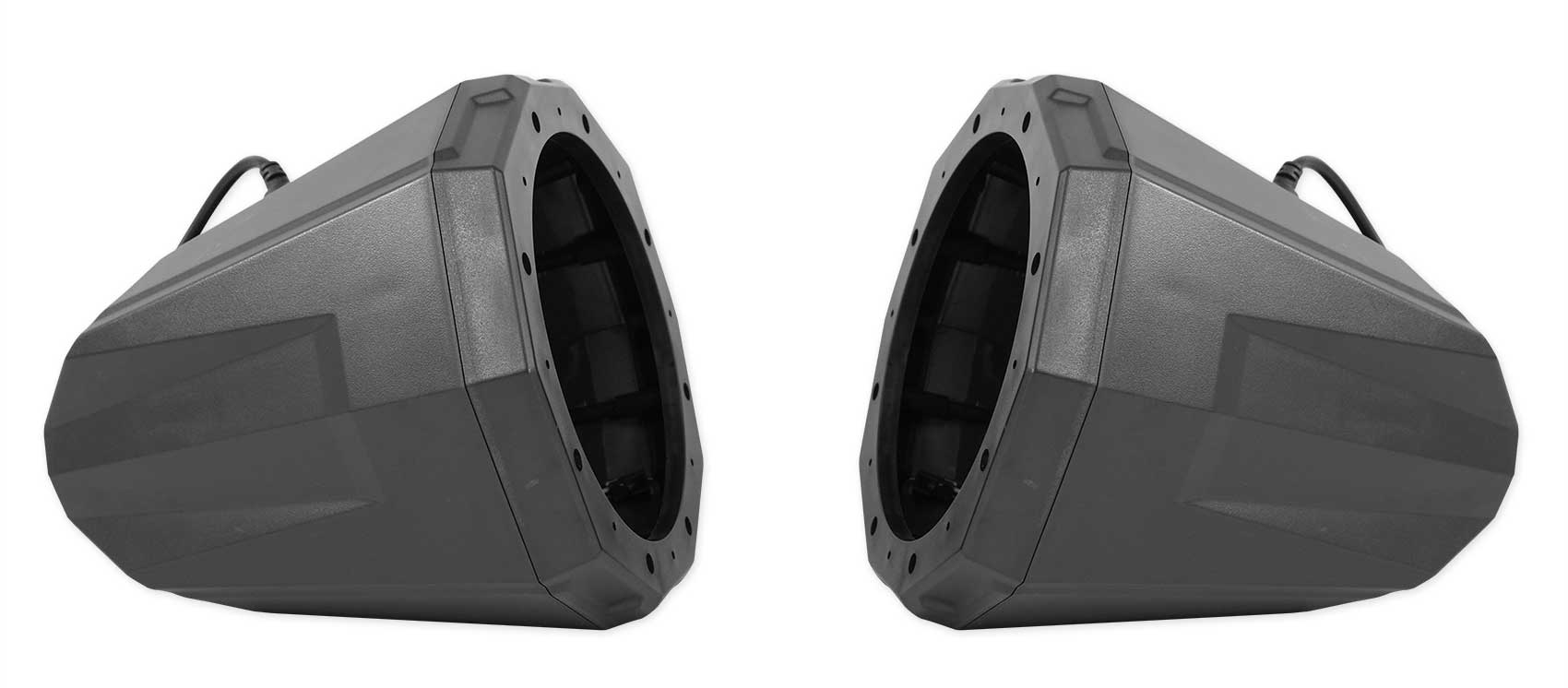 (2) Rockville 8" Speakers+SSV Swivel Cage Pods For Polaris RZR PRO XP w/2" Cage