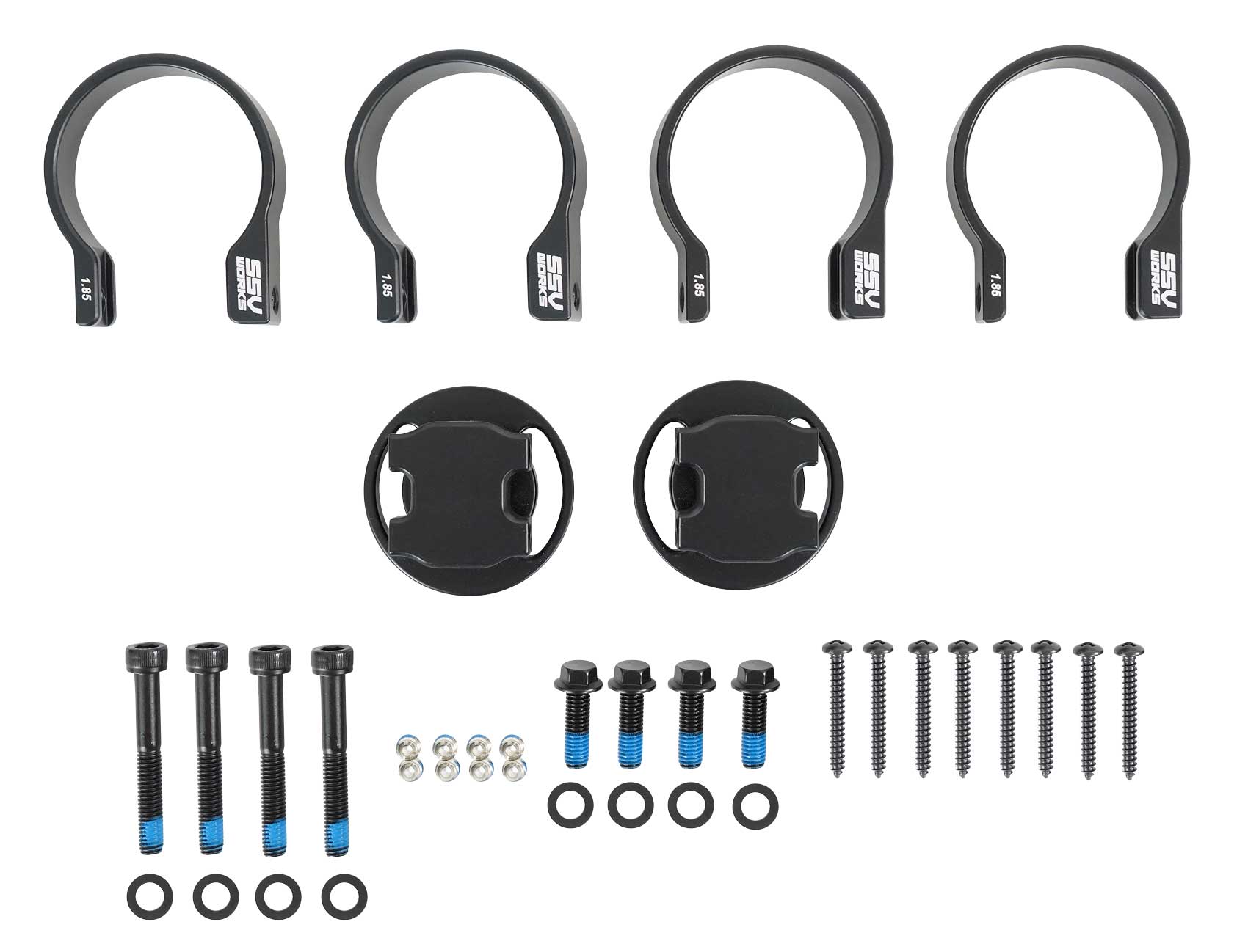 (2) Rockville 8" Speakers+SSV Swivel Cage Pods For Polaris RZR PRO XP w/2" Cage