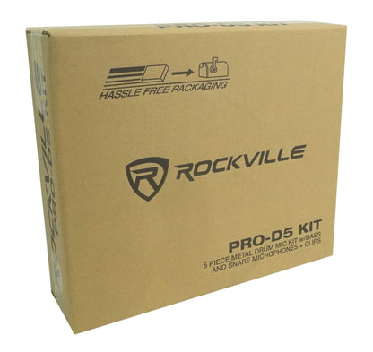 PRO‑D5 Drum Mic Kit + XLR Cables 5-Pack Bundle