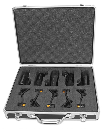 PRO‑D5 Drum Mic Kit + XLR Cables 5-Pack Bundle