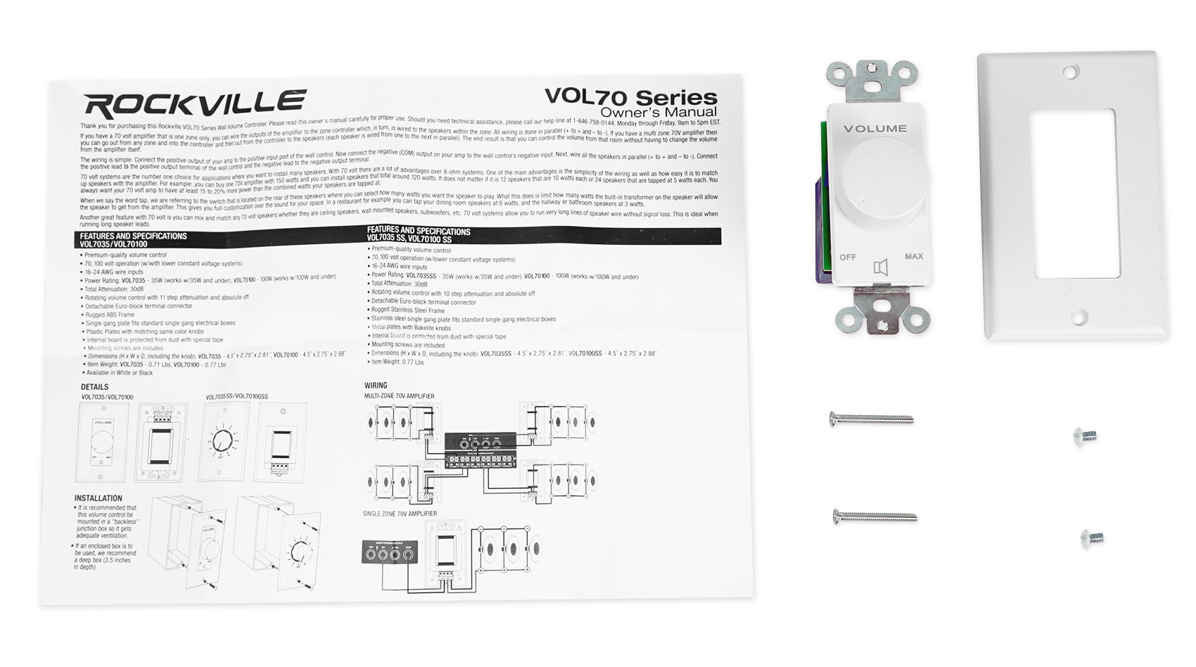 RCS80-1 + VOL7035, CC80T, and CC65T Bundle