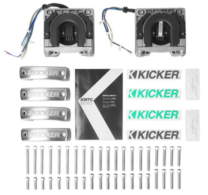KICKER KMTC11 HLCD 11" Wakeboard Tower Speakers+6) 8" LED Speakers+8-Channel Amp
