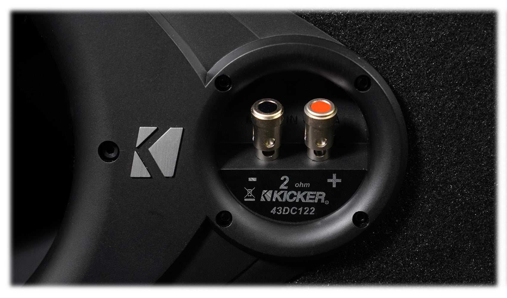 KICKER 43DC122 Comp Dual 12" Subwoofers+Vented Box+Mono Amplifier+Amp Wire Kit