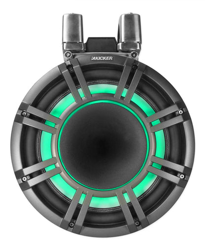 KICKER KMTC11 HLCD 11" Wakeboard Tower Speakers+4) 8" LED Speakers+6-Channel Amp