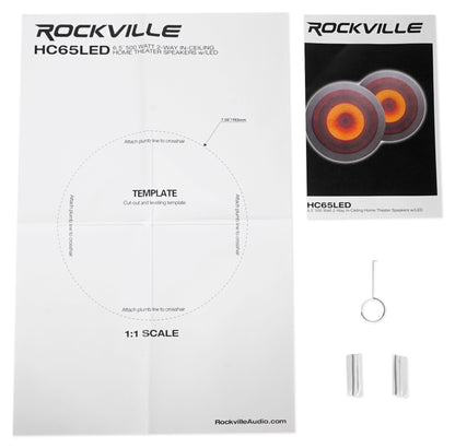 RPA60BT 4-Pack + HC65‑LED White In‑Ceiling Speakers Bundle