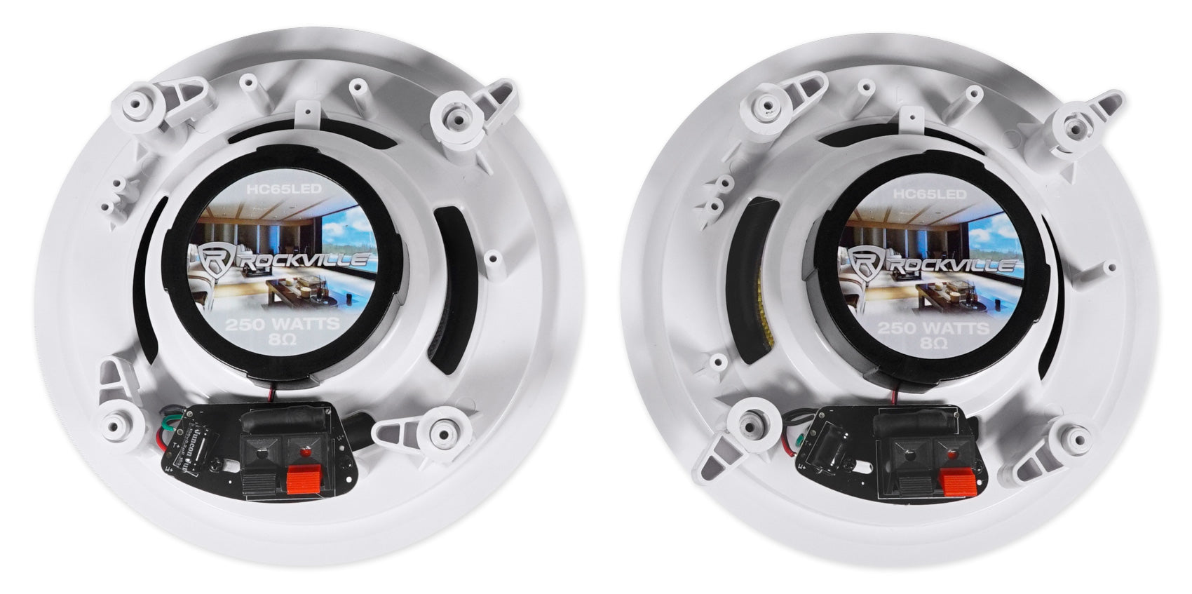 RPA70WBT 2-Pack + HC65‑LED White In‑Ceiling Speakers Bundle