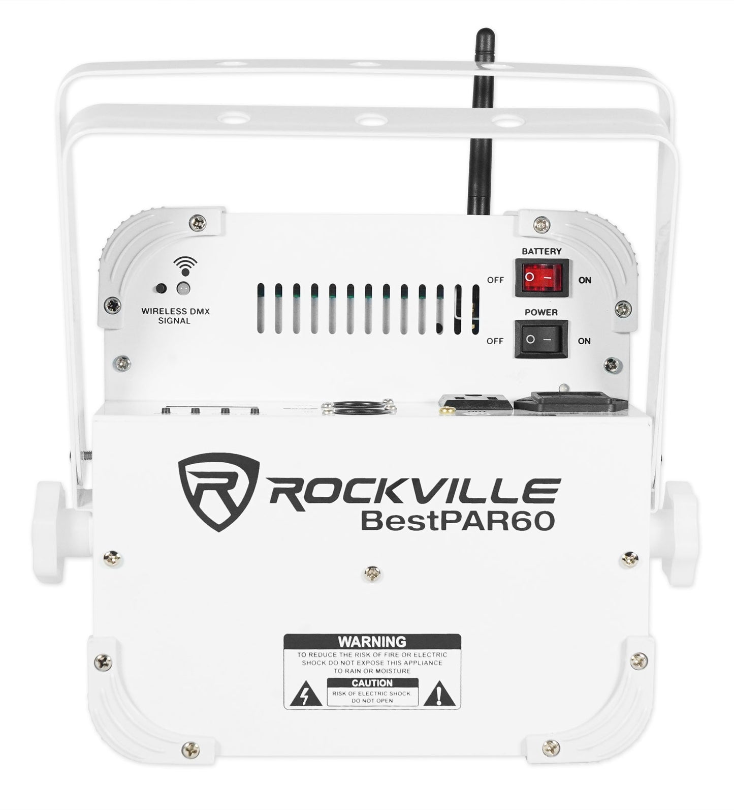 BEST PAR 60 White 10-Pack + ROCKFORCE W4 DMX Controller Bundle