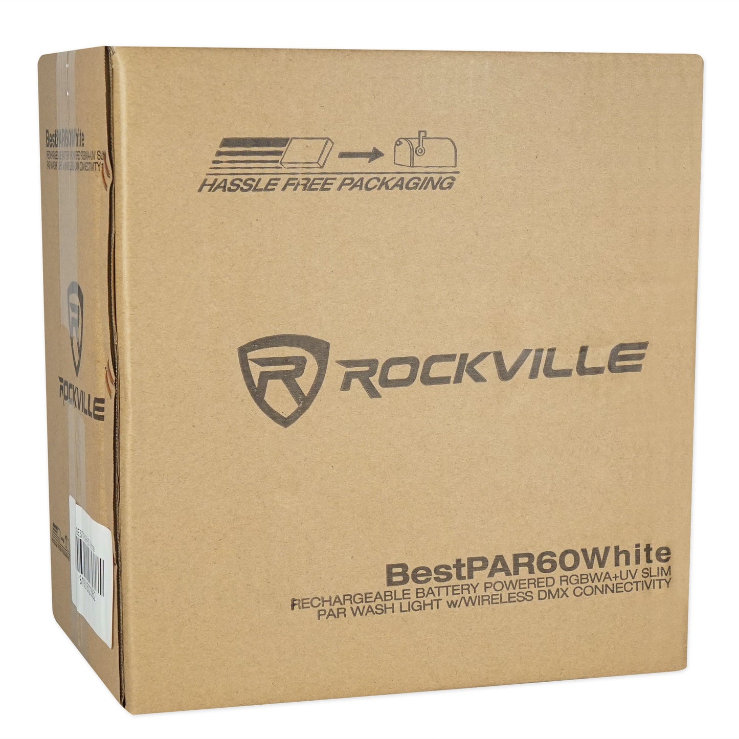 BEST PAR 60 White 10-Pack + ROCKFORCE W4 DMX Controller Bundle