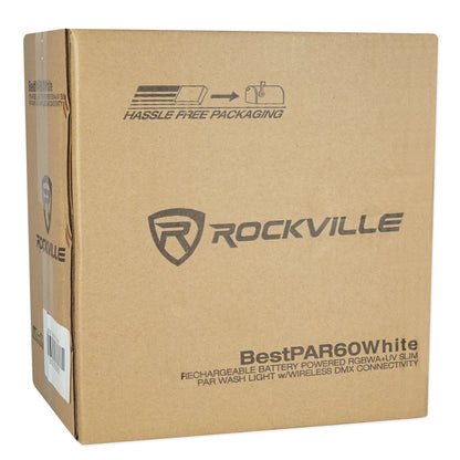 BEST PAR 60 White 10-Pack + ROCKFORCE W4 DMX Controller Bundle