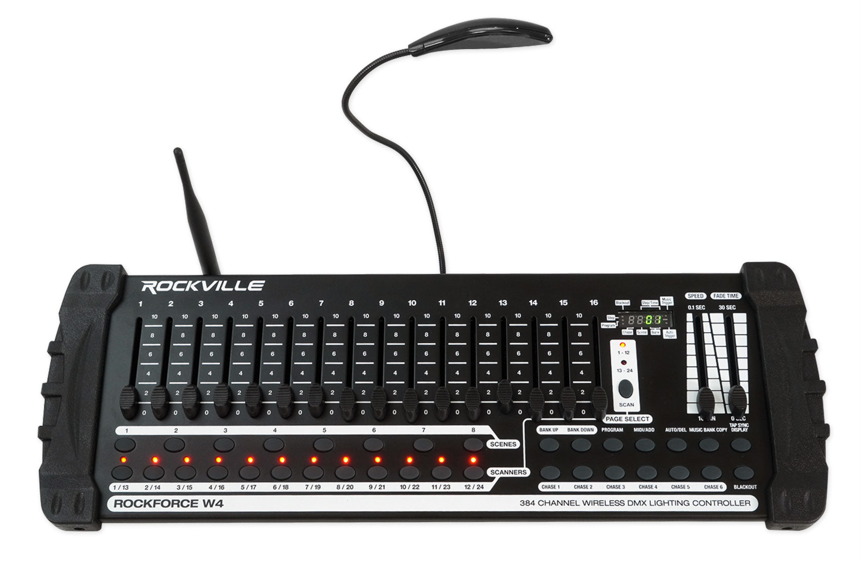 RockWedge LED 12-Pack + ROCKFORCE W4 Controller Bundle