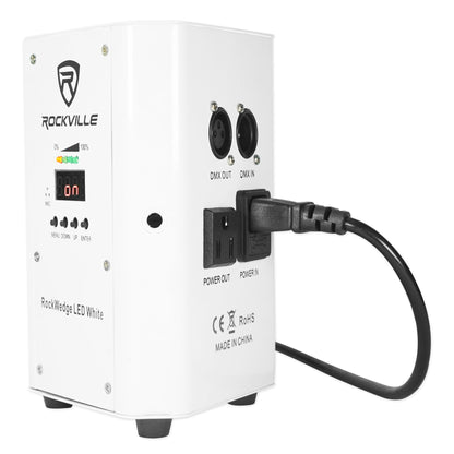 RockWedge LED White 4-Pack + ROCKFORCE W4 Controller Bundle