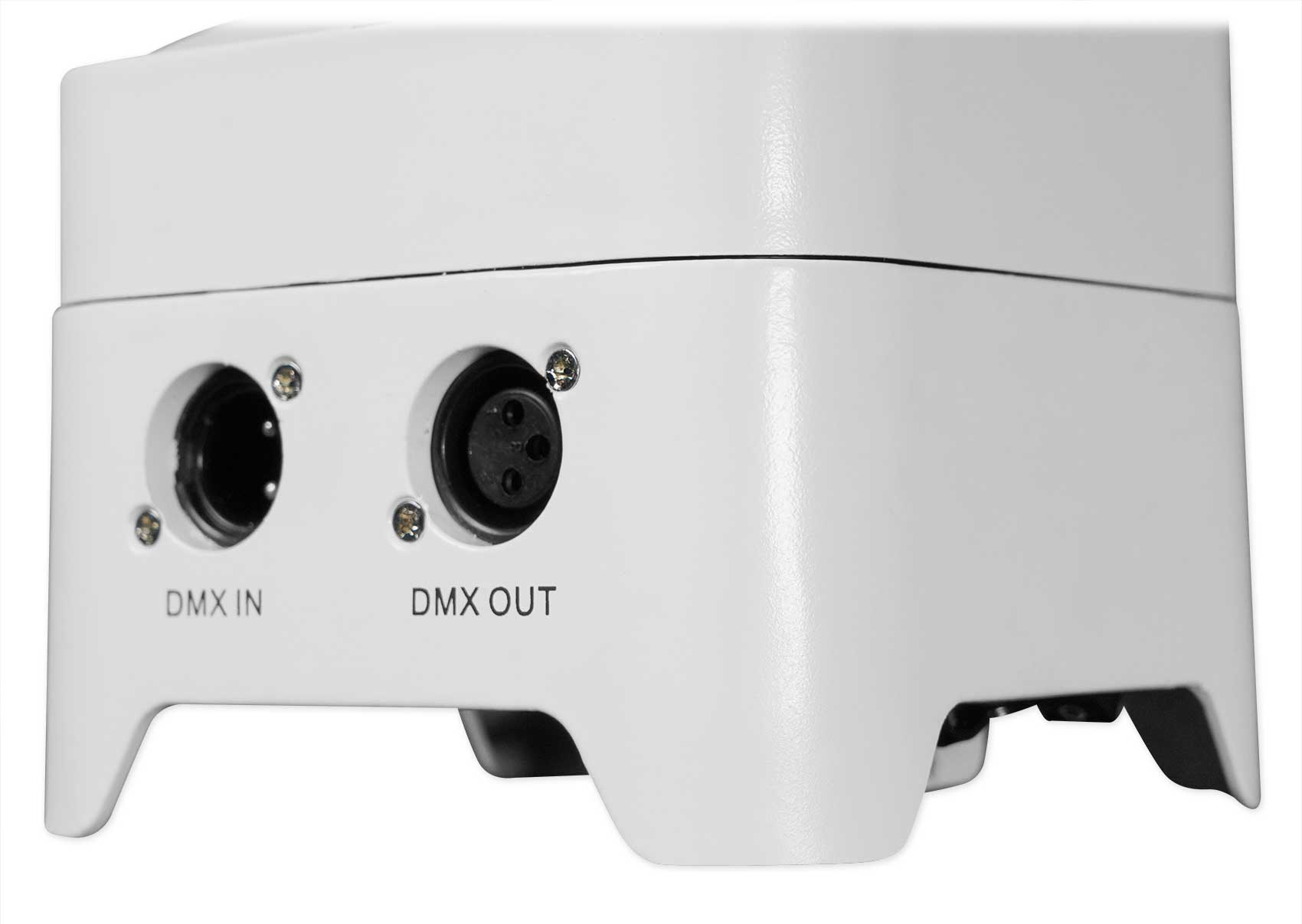 BEST PAR 50 White 8-Pack + ROCKFORCE W4 Controller Bundle