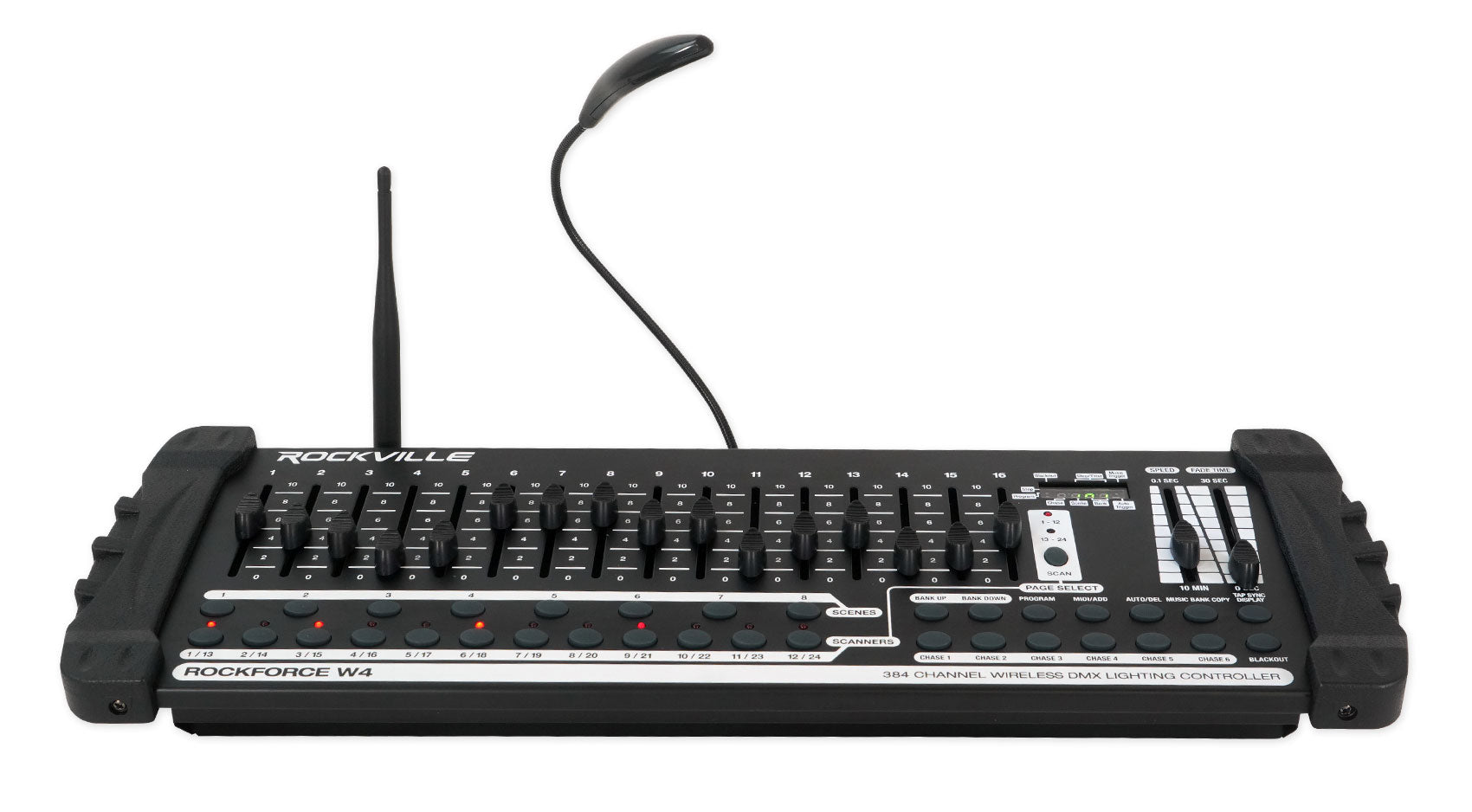 BEST PAR 60 8-Pack + ROCKFORCE W4 DMX Controller Bundle