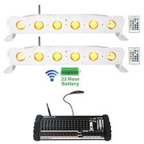 BEST STRIP 60 White 2-Pack + ROCKFORCE W4 DMX Controller Bundle